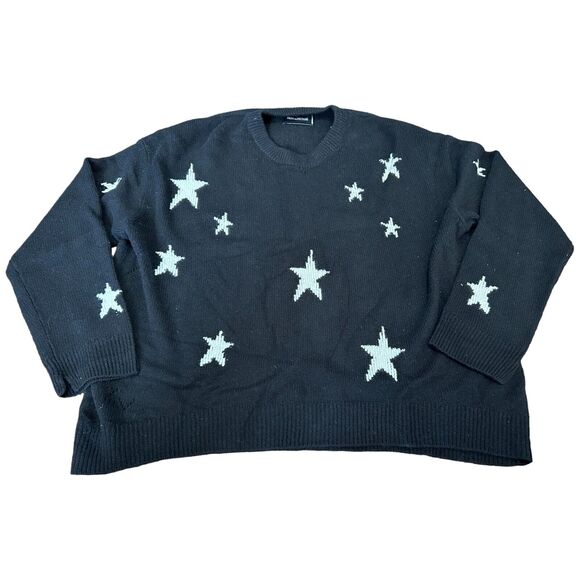 Zadig & Voltaire Sweater Womens Large Black Markus Star Print Cashmere NWOT - Picture 3 of 11